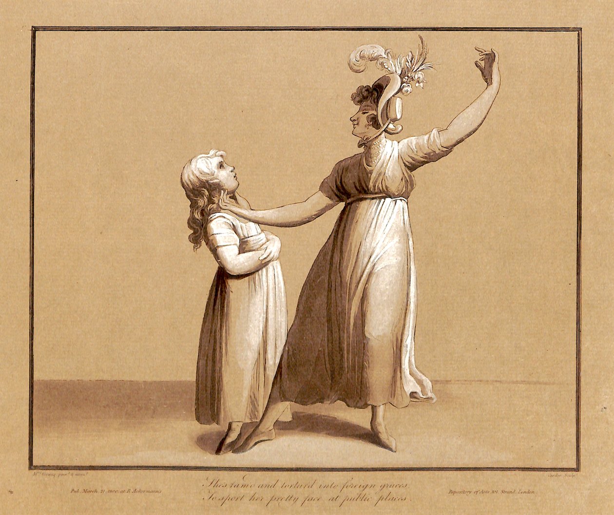 Ritratto di Sarah Siddons che declama una poesia di Samuel Rogers il 27 aprile 1795 da Antoine Cardon