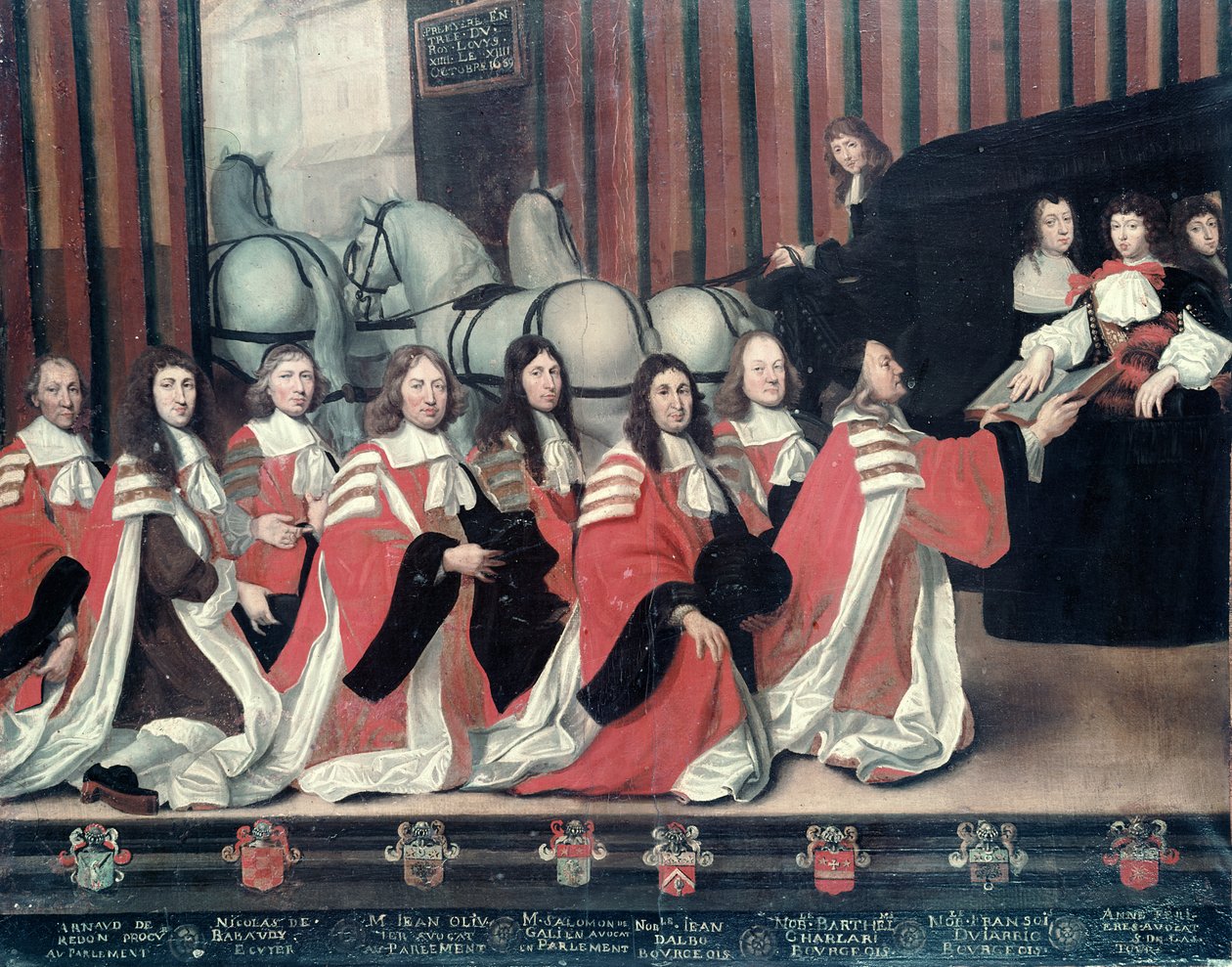 Luigi XIV ricevuto dagli sceriffi a Tolosa da Antoine Durand
