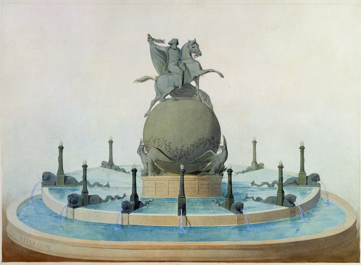 Progetto per il monumento alla gloria di Napoleone, 1839 da Antoine Etex