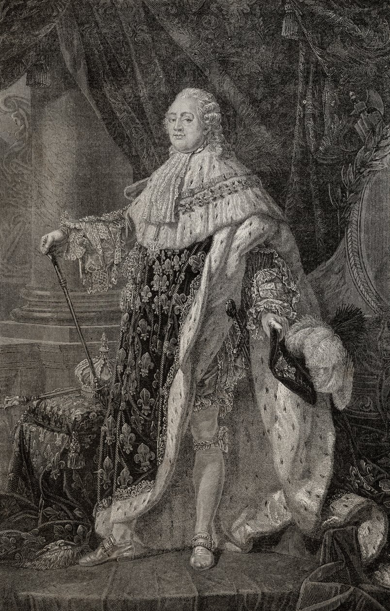 Ritratto di Luigi XVI (1754-93) da Antoine François Callet