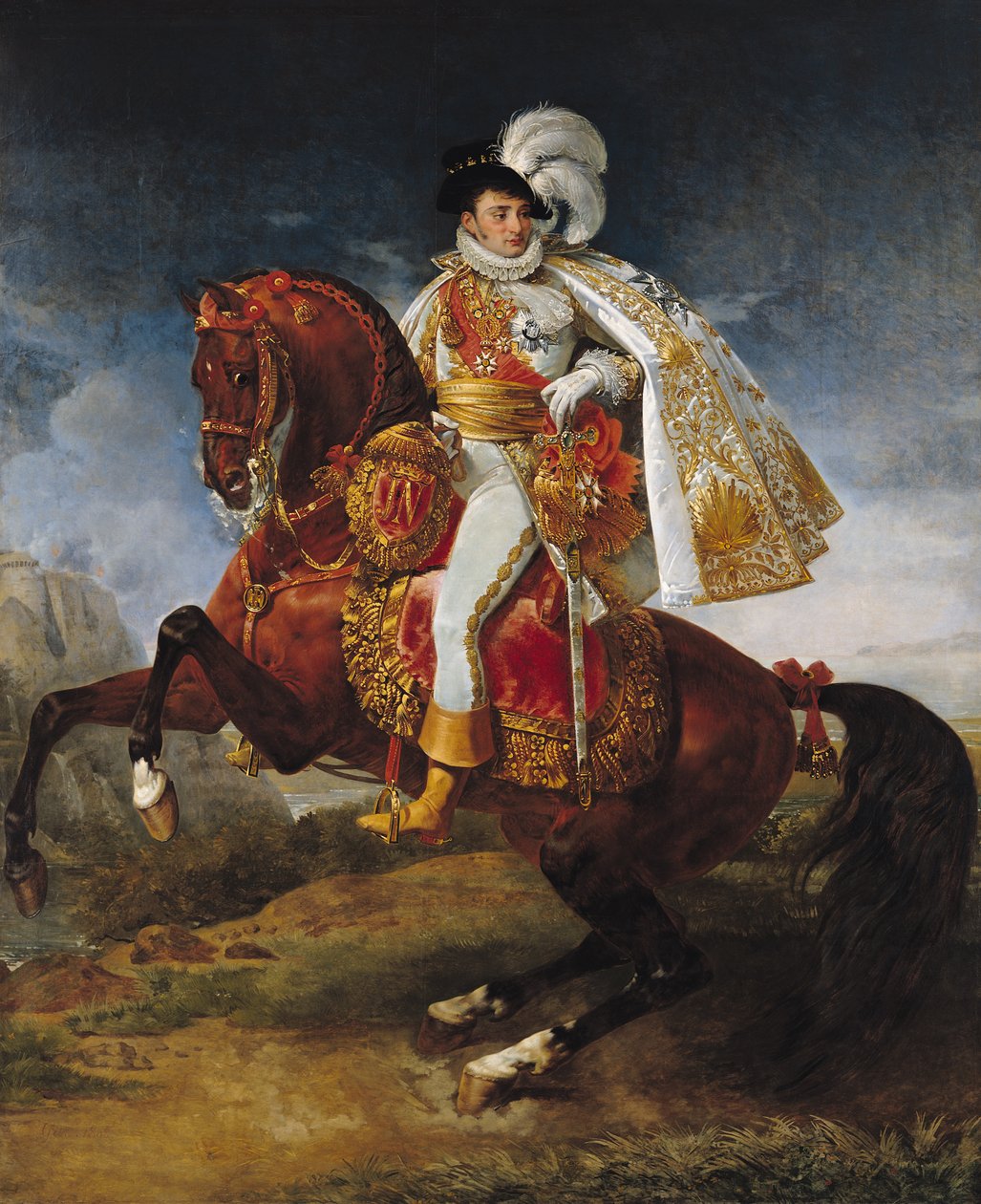 Ritratto equestre di Girolamo Bonaparte (1784-1860) da Antoine Jean Gros