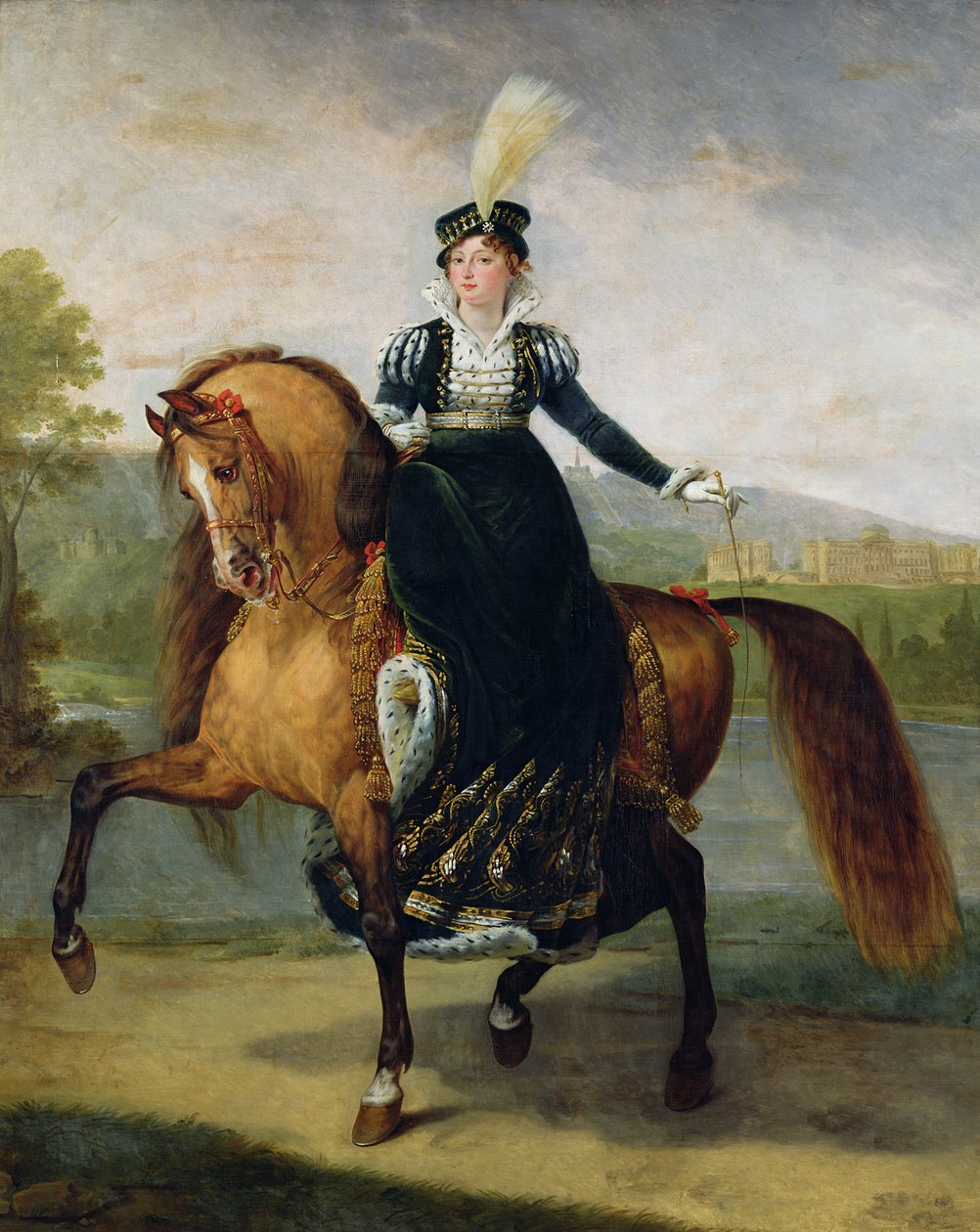 Ritratto equestre di Caterina di Württemberg da Antoine Jean Gros