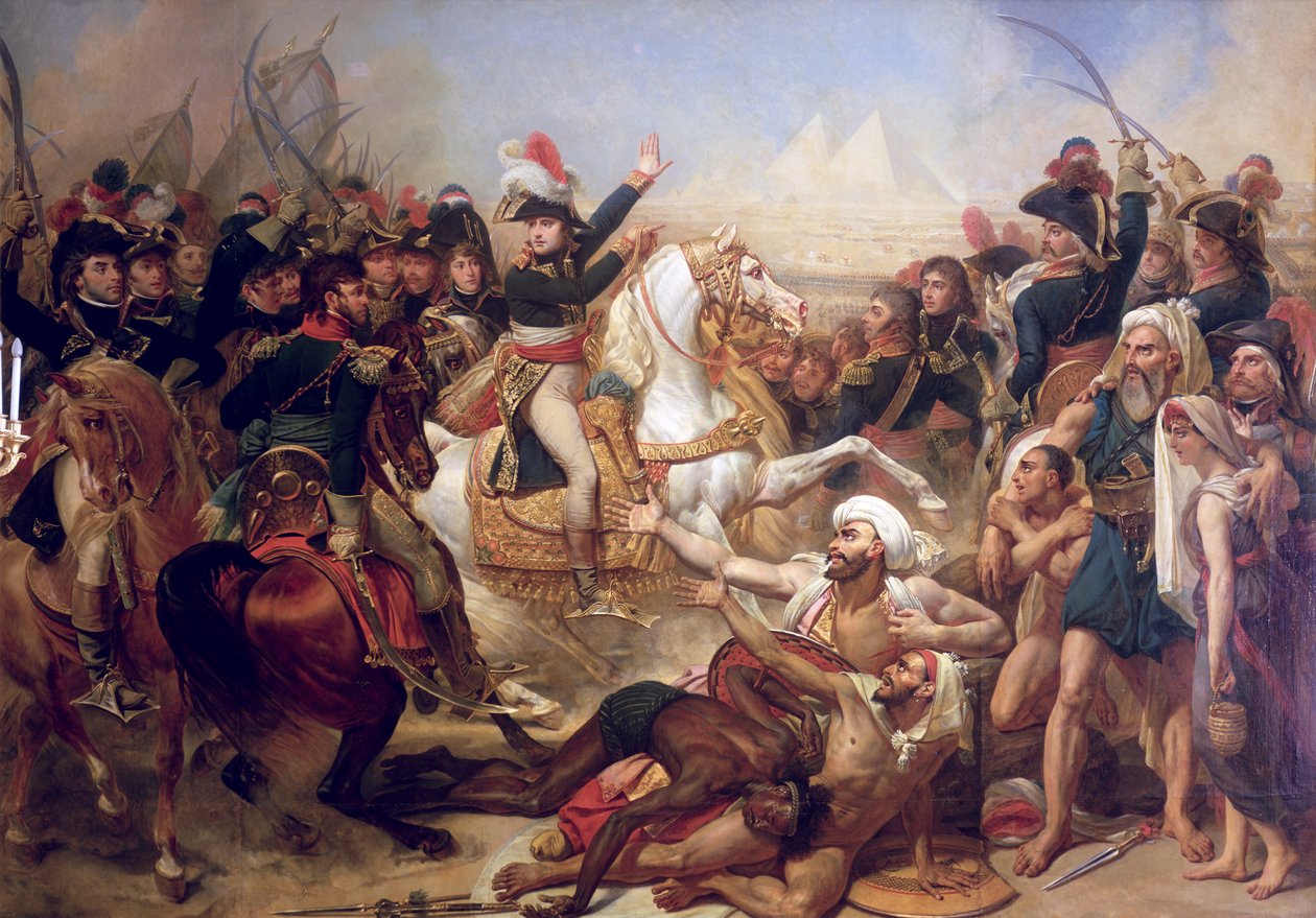 La battaglia delle Piramidi, 21 luglio 1798 da Antoine Jean Gros