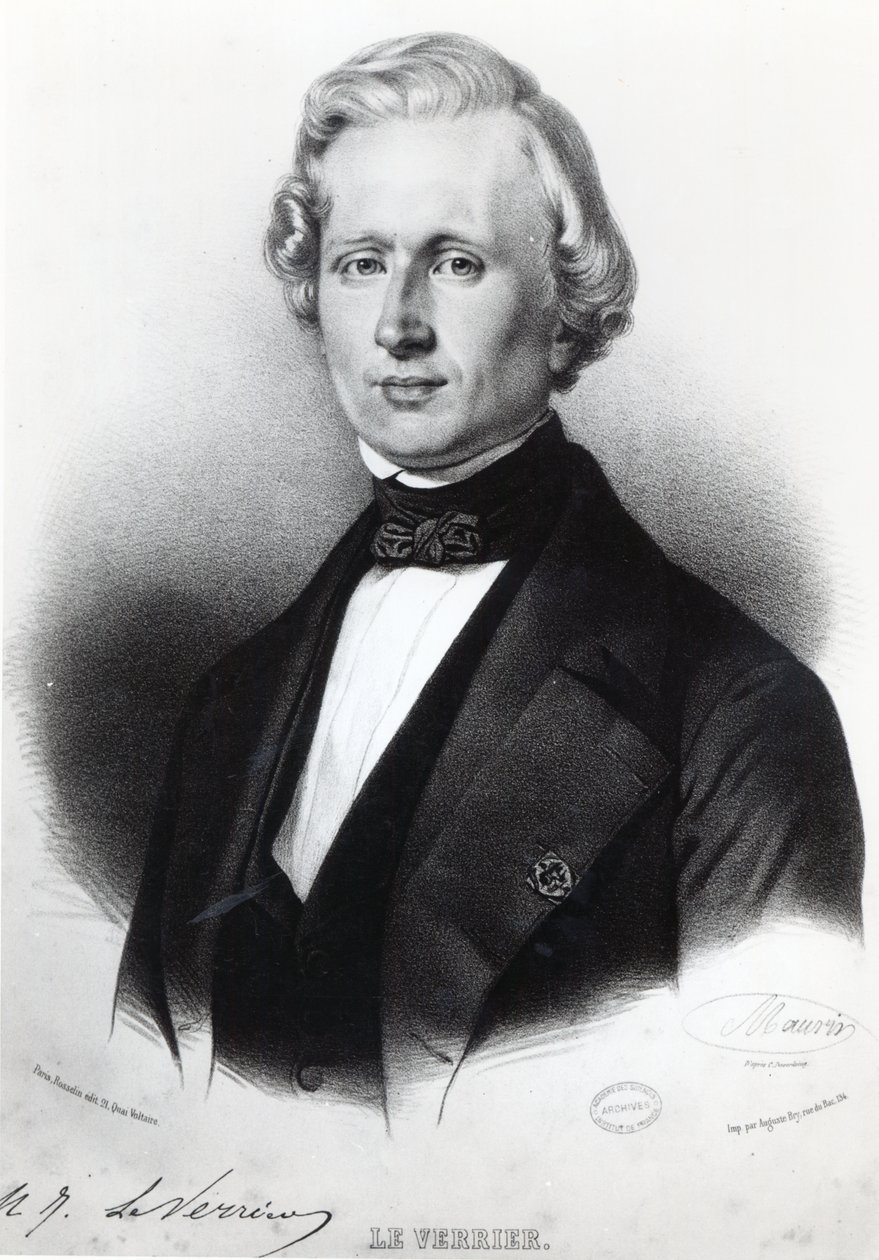 Urbain Le Verrier (1811-77) da Antoine Maurin