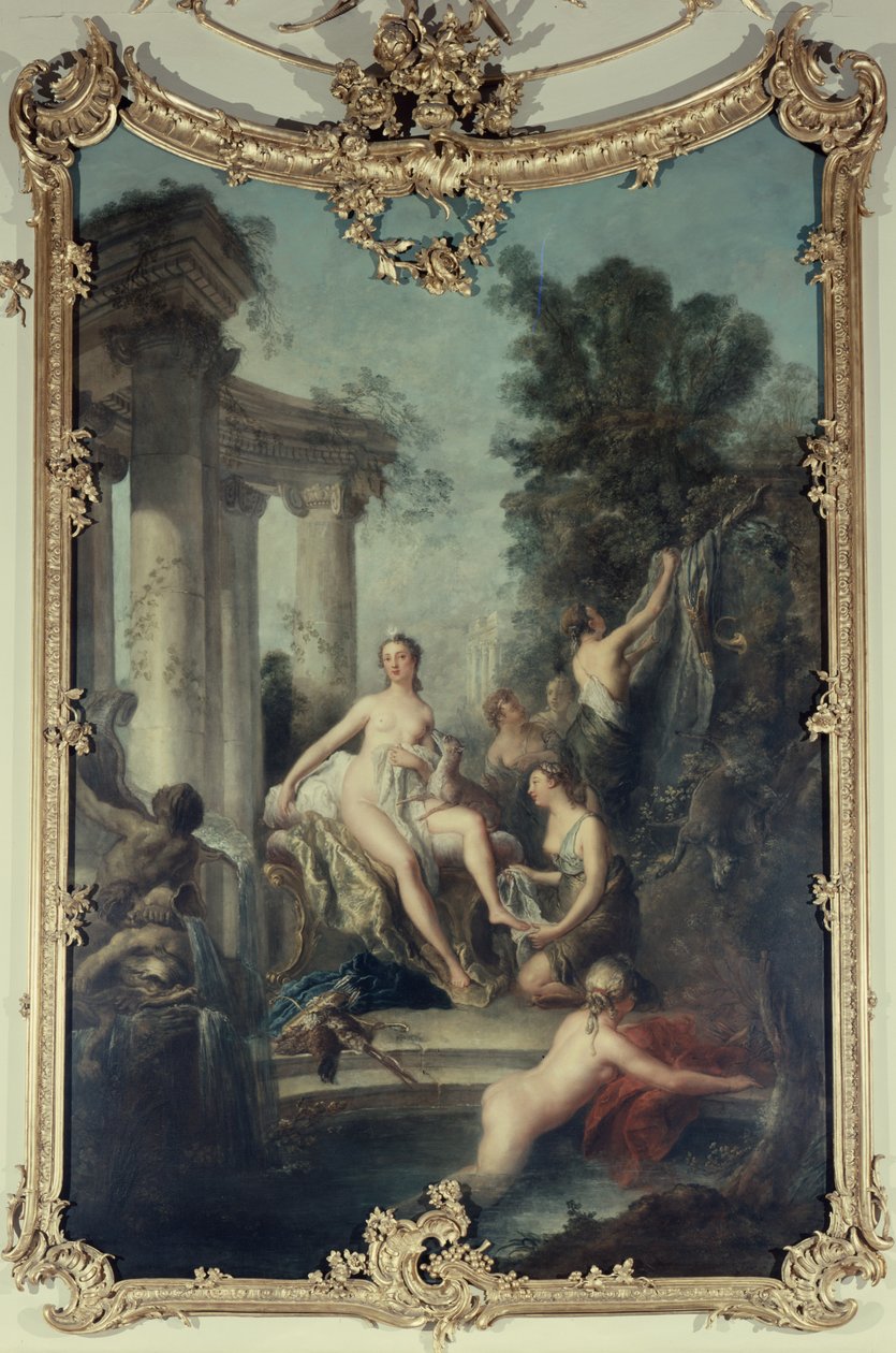 Diana e le sue ninfe che fanno il bagno, 1747 da Antoine Pesne
