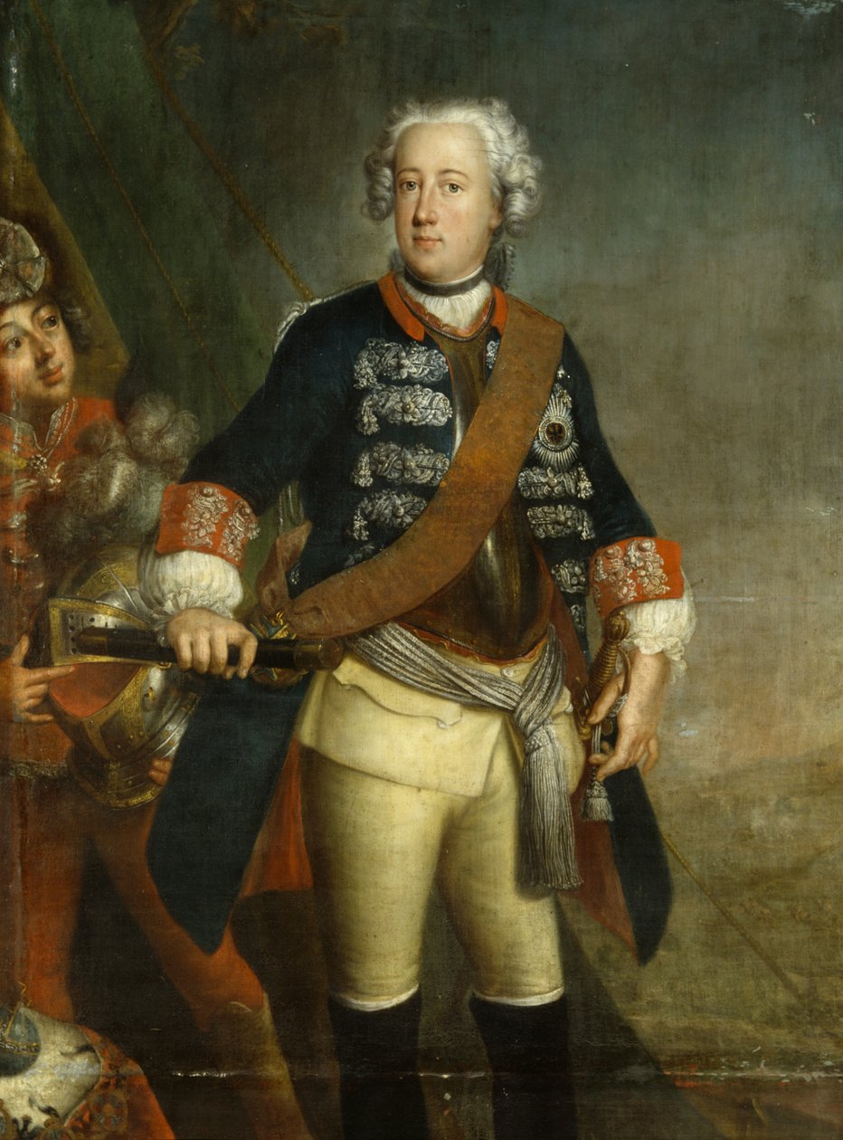 Federico II come Re da Antoine Pesne