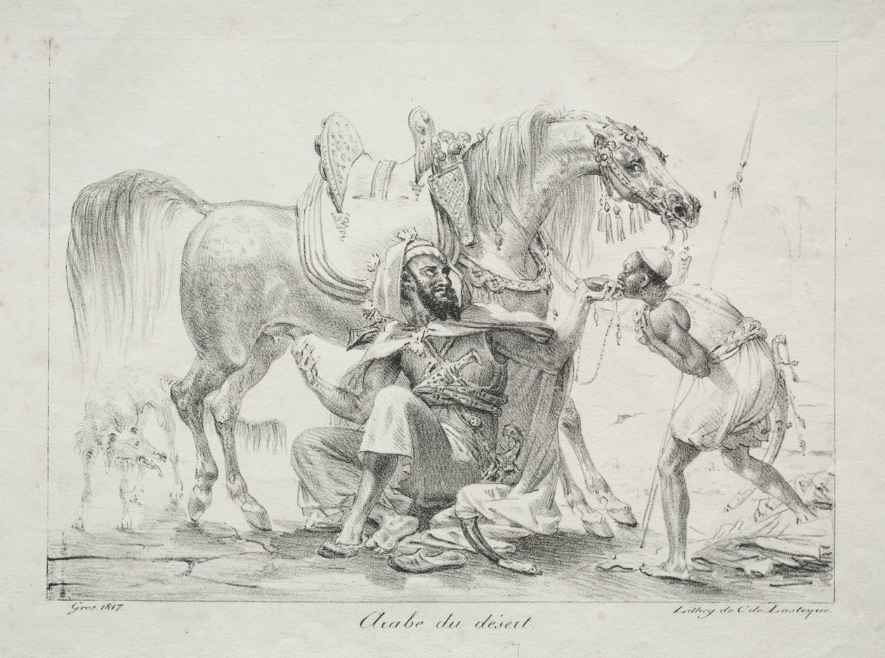 Arabo del deserto da Antoine-Jean Gros