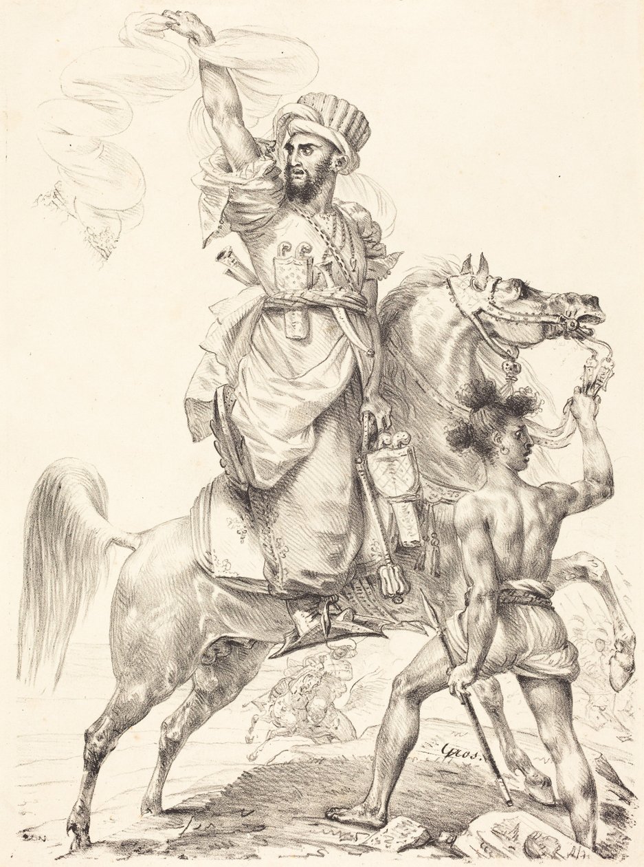 Il capo dei mamelucchi a cavallo da Antoine-Jean Gros