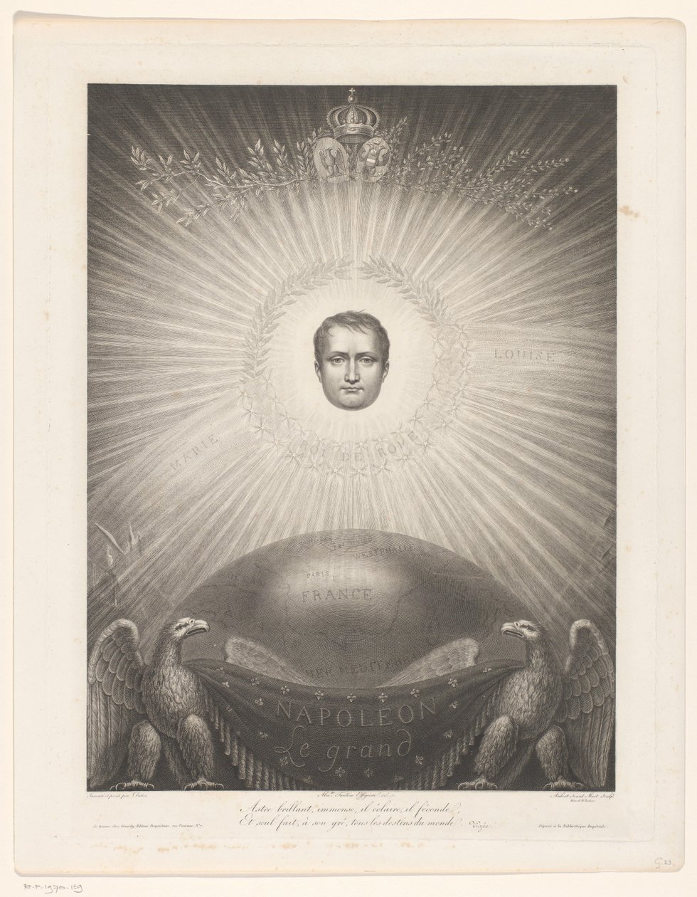 Glorificazione di Napoleone Bonaparte da Antoine Aubert