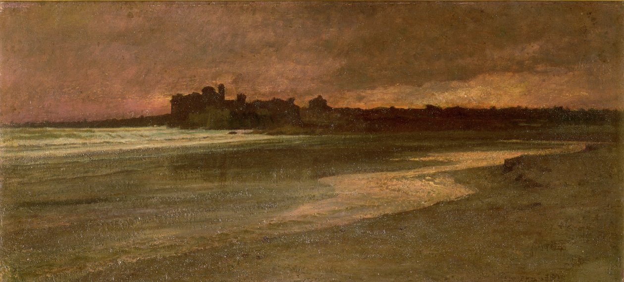 Nettuno, sera sulla spiaggia da Antoine Auguste Ernest Herbert or Hebert