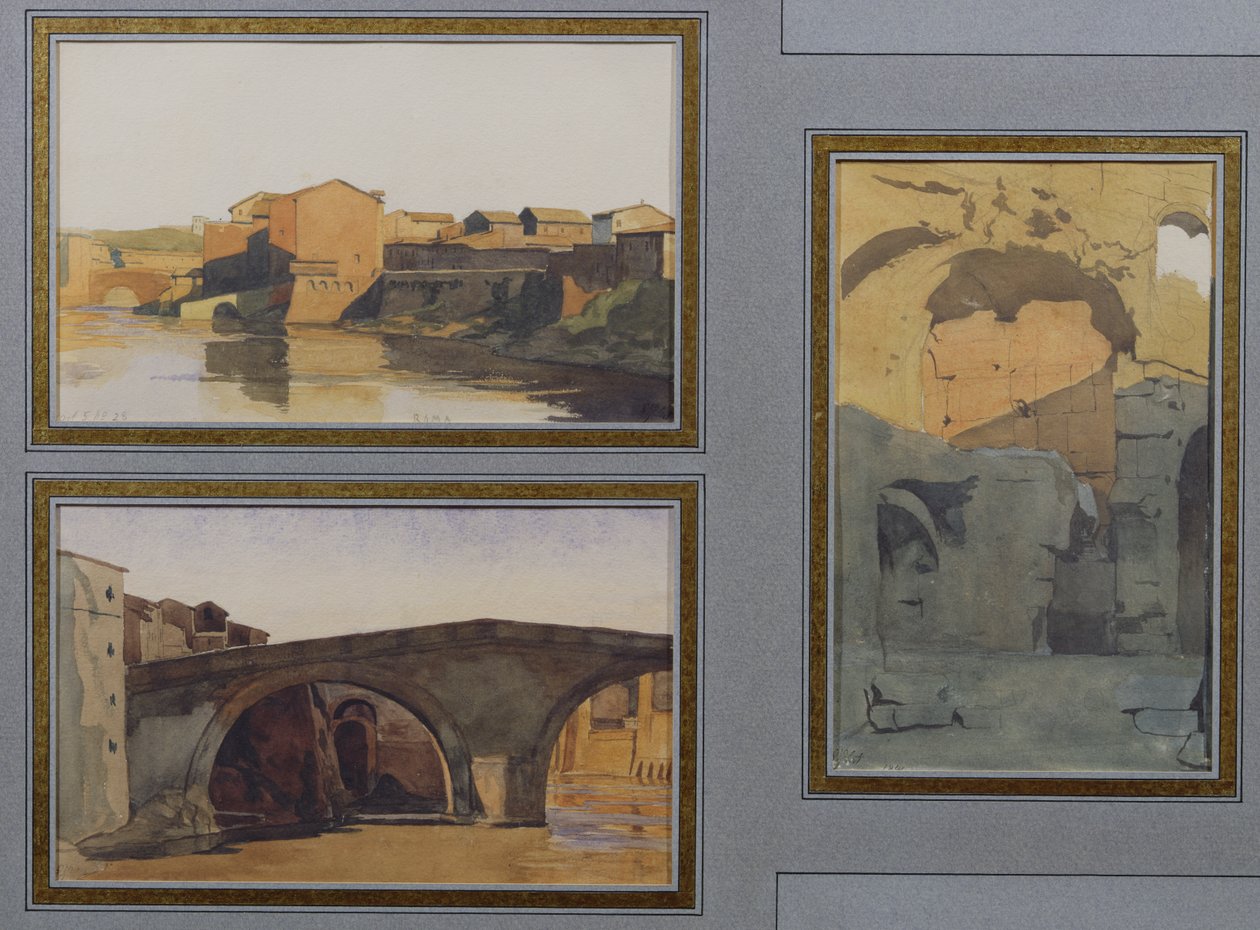 Il Tevere, Cloaca Massima e Ponte Rotto da Antoine Auguste Ernest Herbert or Hebert