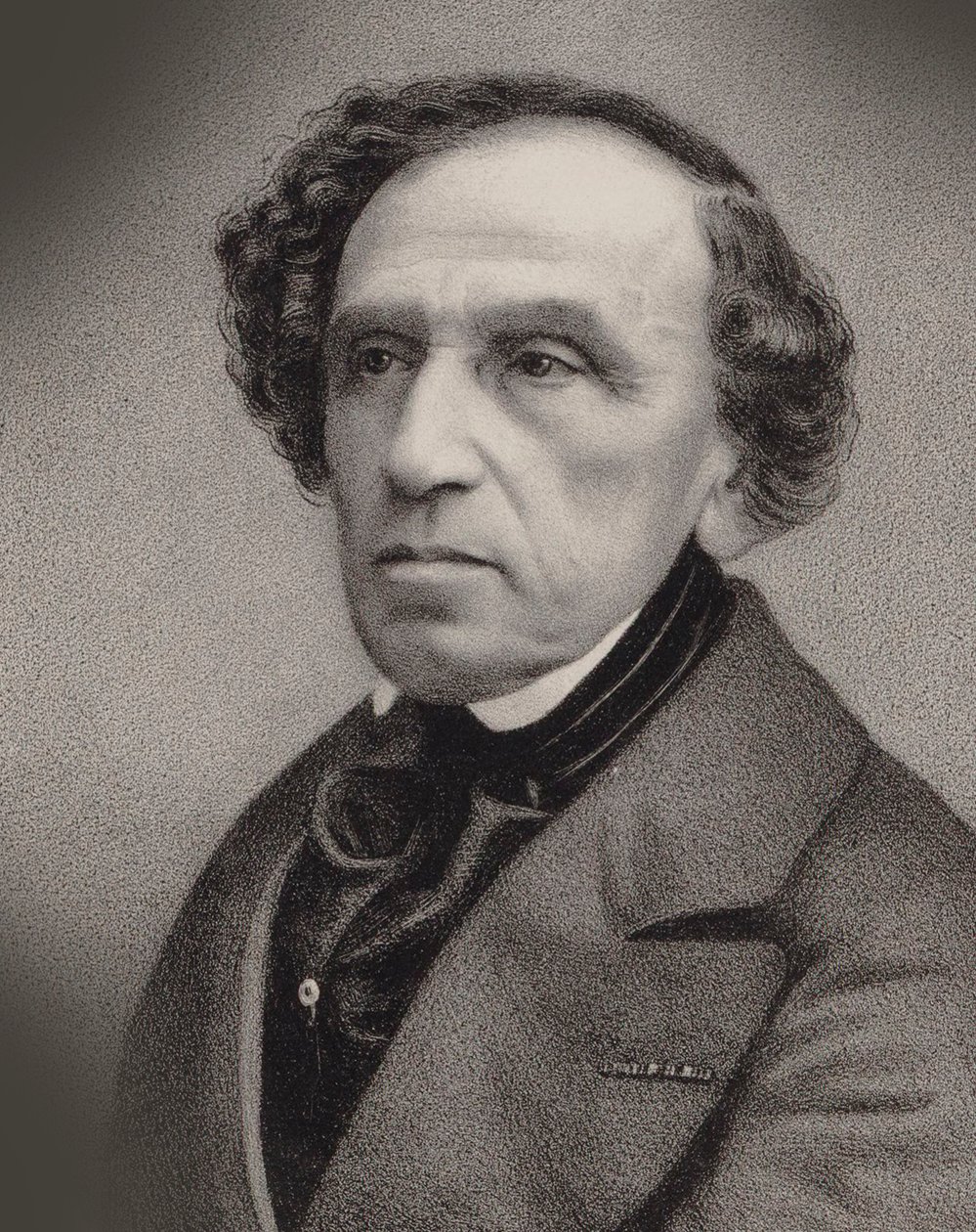 Ritratto del compositore Giacomo Meyerbeer 1791-1864, 1860 da Antoine Barbizet