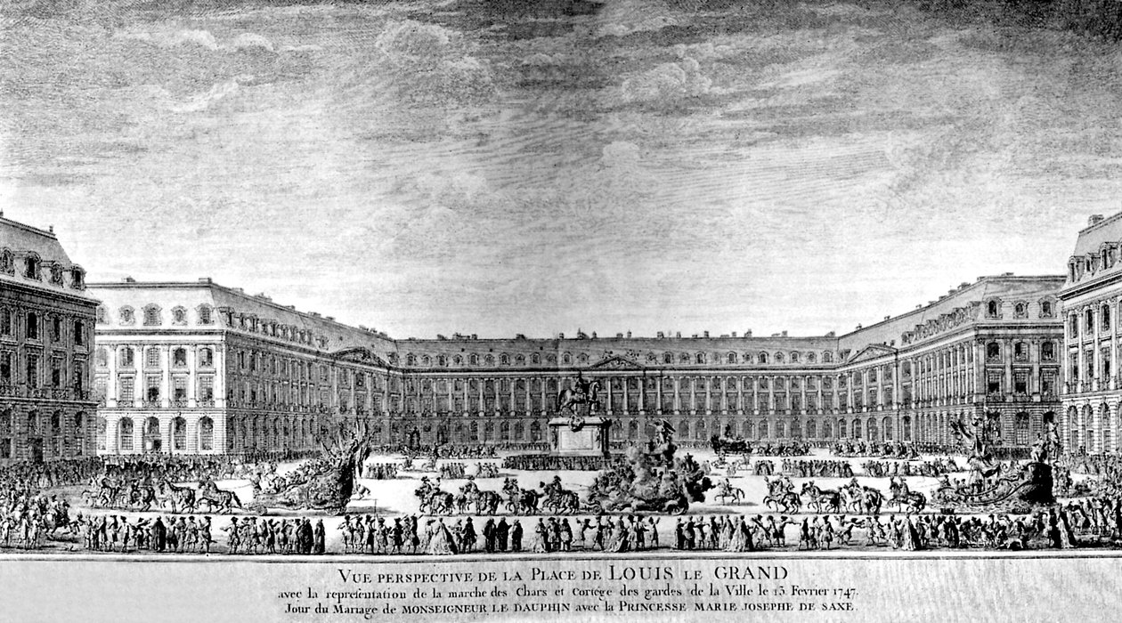 Place de Louis le Grand a Parigi da Antoine Benoist or Benoit du Cercle