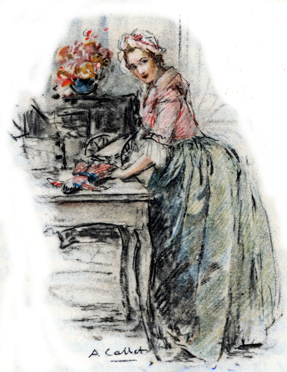 Ritratto di Charlotte da Antoine Calbet