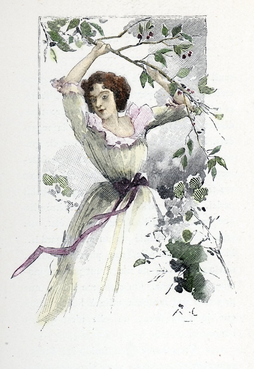 Ritratto della giovane Caroline de Colombier, c. 1785 da Antoine Calbet