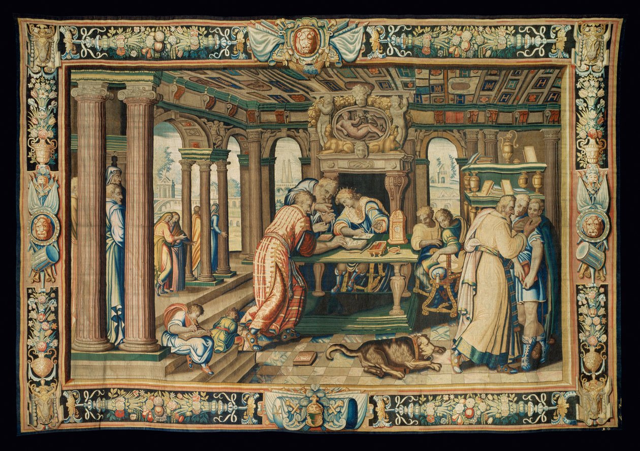 Arazzo "Storia di Artemisia", Parigi ... da Antoine Caron