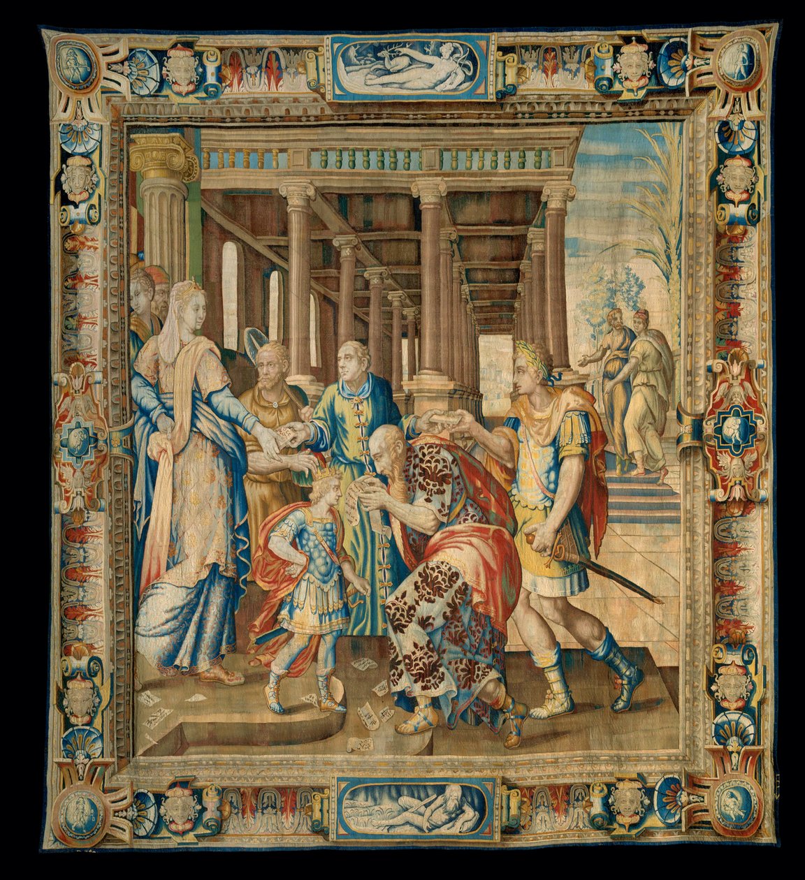 Arazzo "Storia di Artemisia", Parigi ... da Antoine Caron