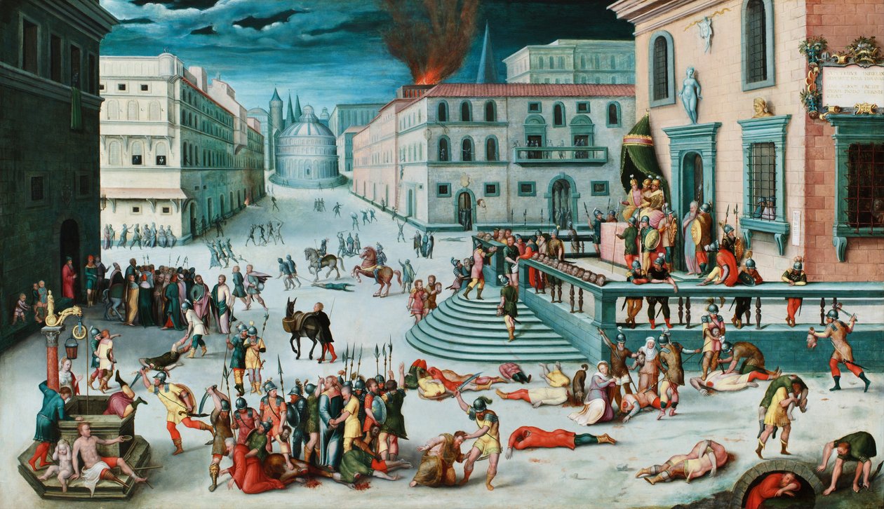 Il massacro del triumvirato da Antoine, Caron
