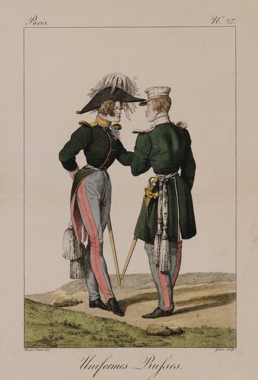 Uniformi russe da Antoine Charles Horace Vernet