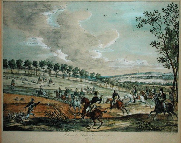 Caccia al cervo a Verrieres, 29 aprile 1819 da Antoine Charles Horace Vernet