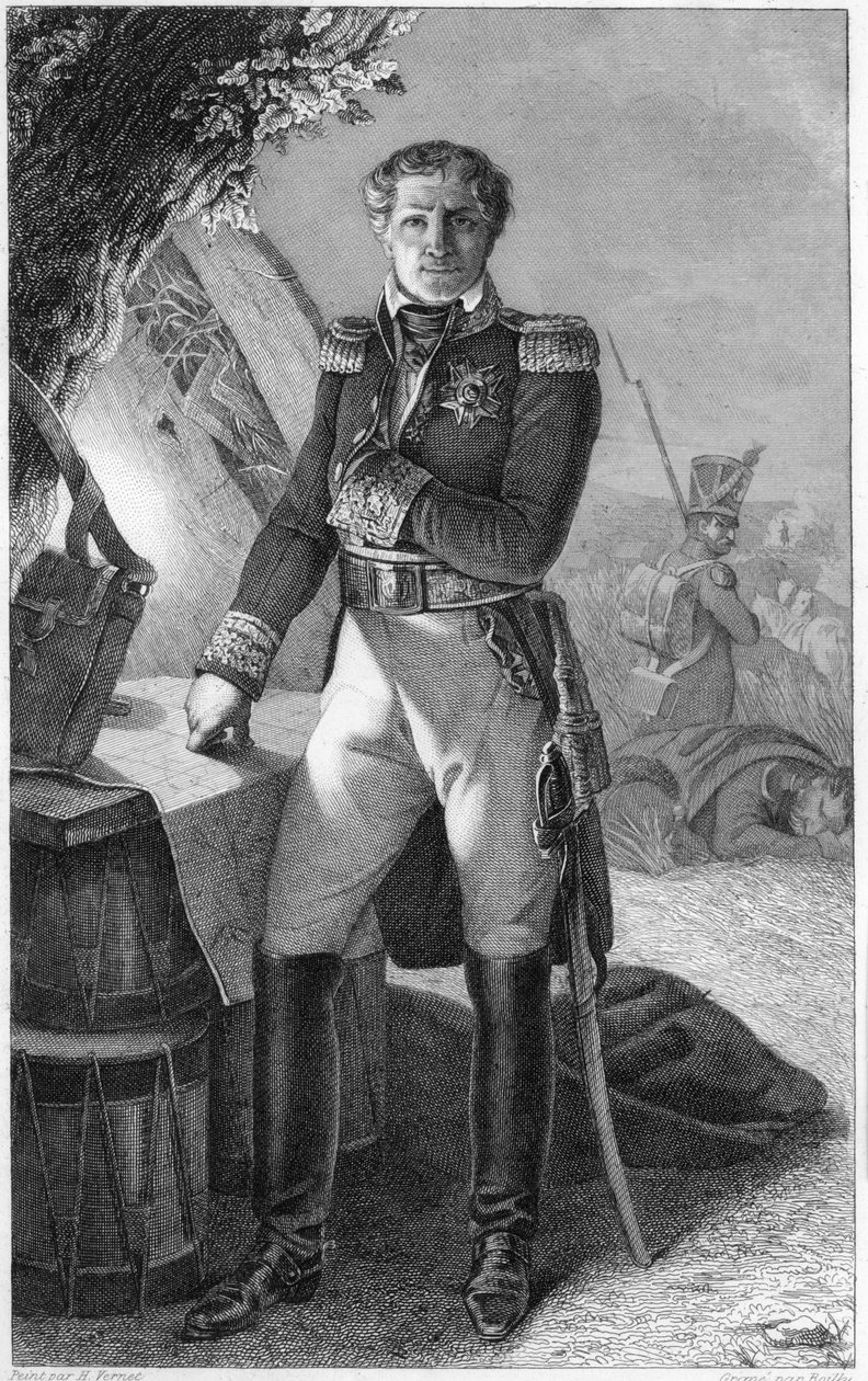 Ritratto di Laurent de Gouvion Saint-Cyr (1764-1830), Marchese di Gouvion e Maresciallo di Francia da Antoine Charles Horace Vernet