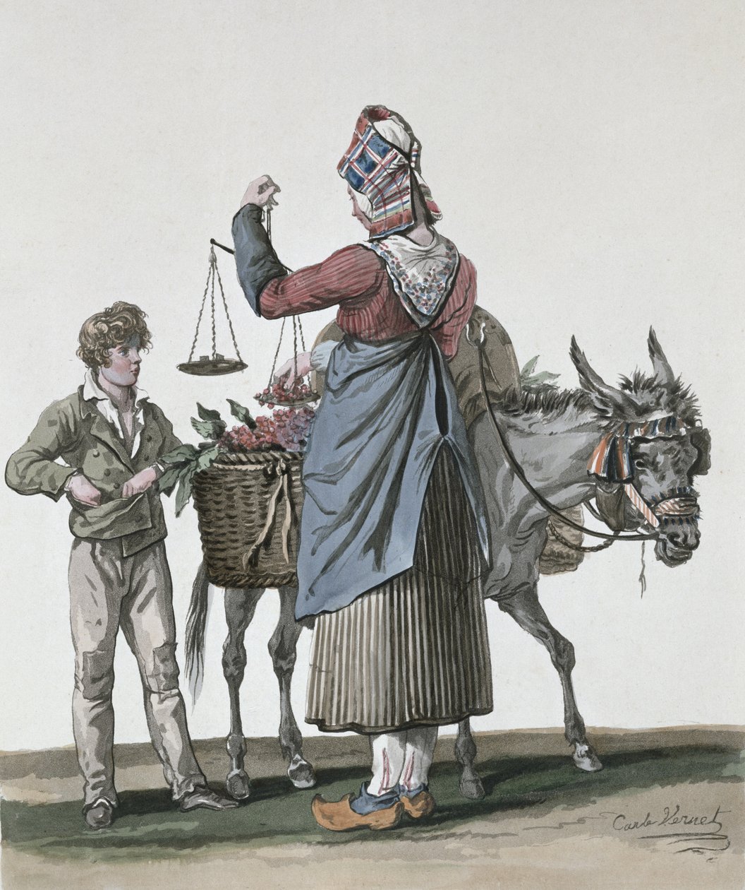 Il venditore di ciliegie da Antoine Charles Horace Vernet