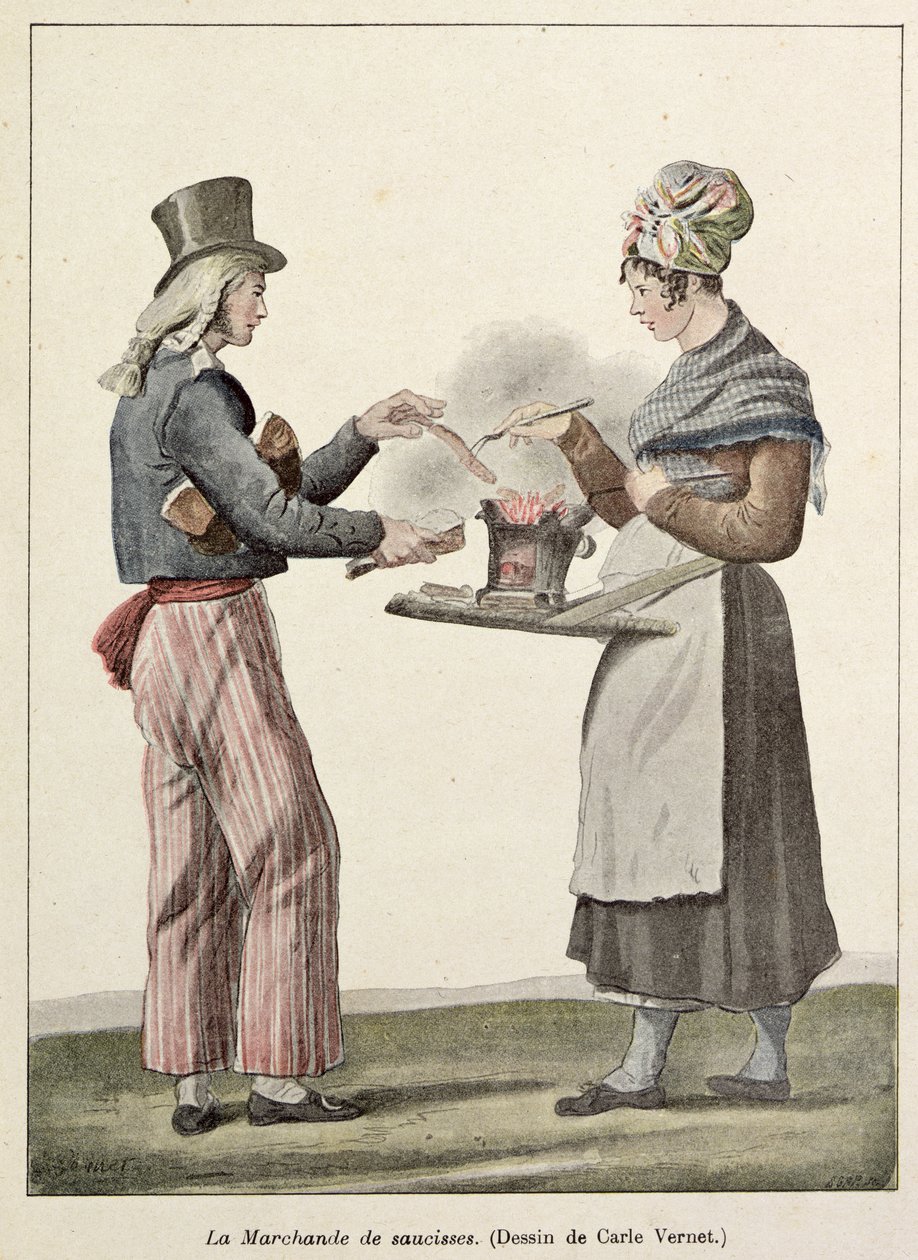 Il Venditore di Salsicce da Antoine Charles Horace Vernet