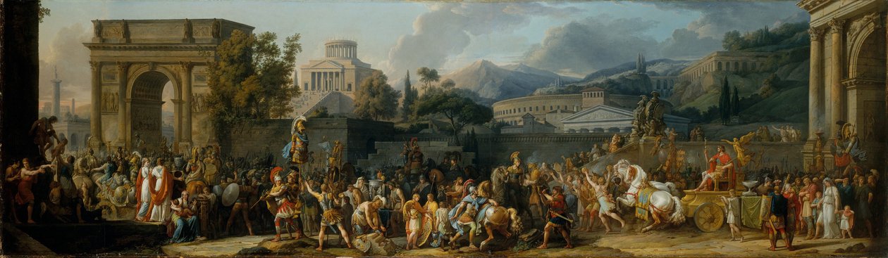 Il trionfo di Emilio Paolo, 1789 da Antoine Charles Horace Vernet
