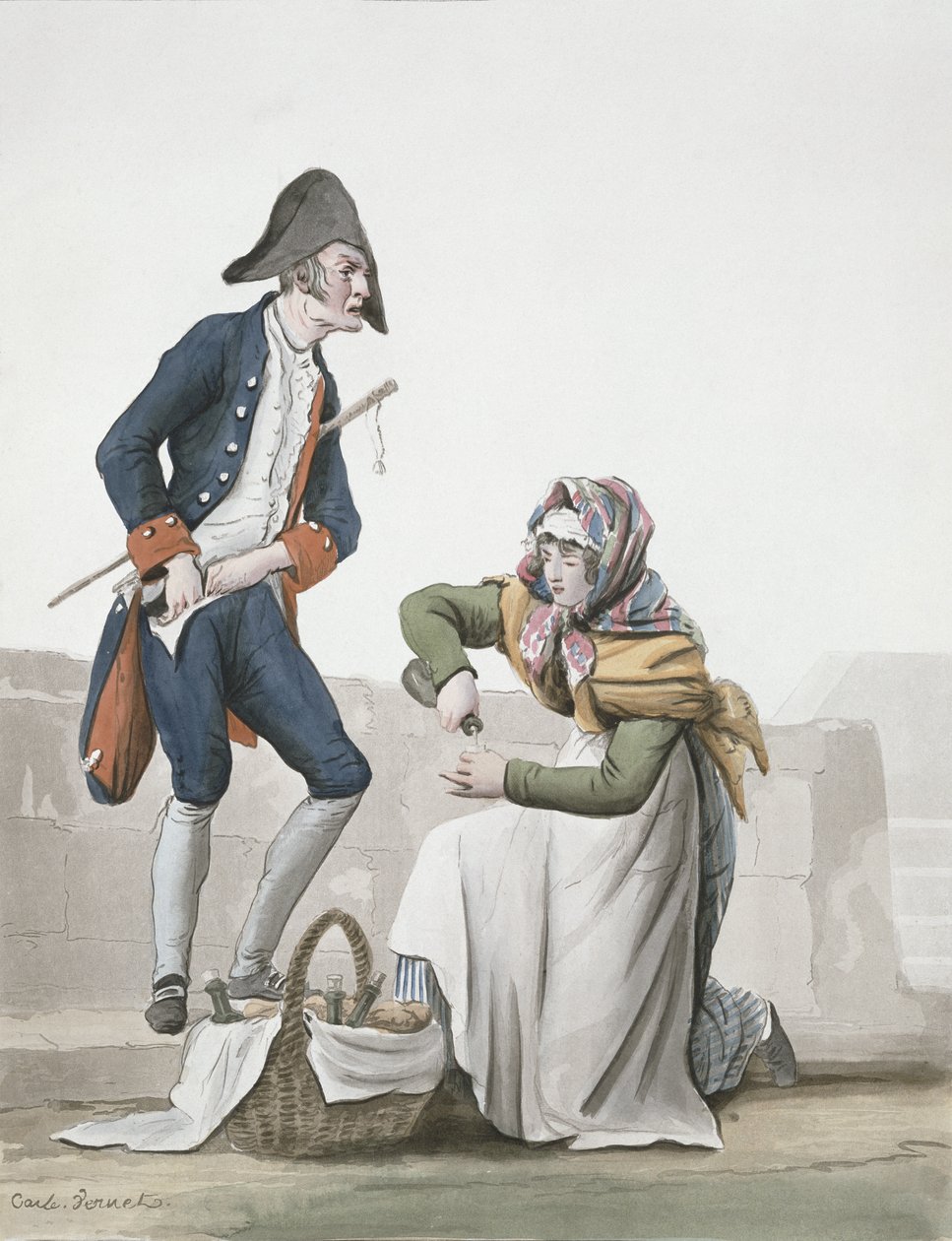Il venditore di brandy da Antoine Charles Horace Vernet