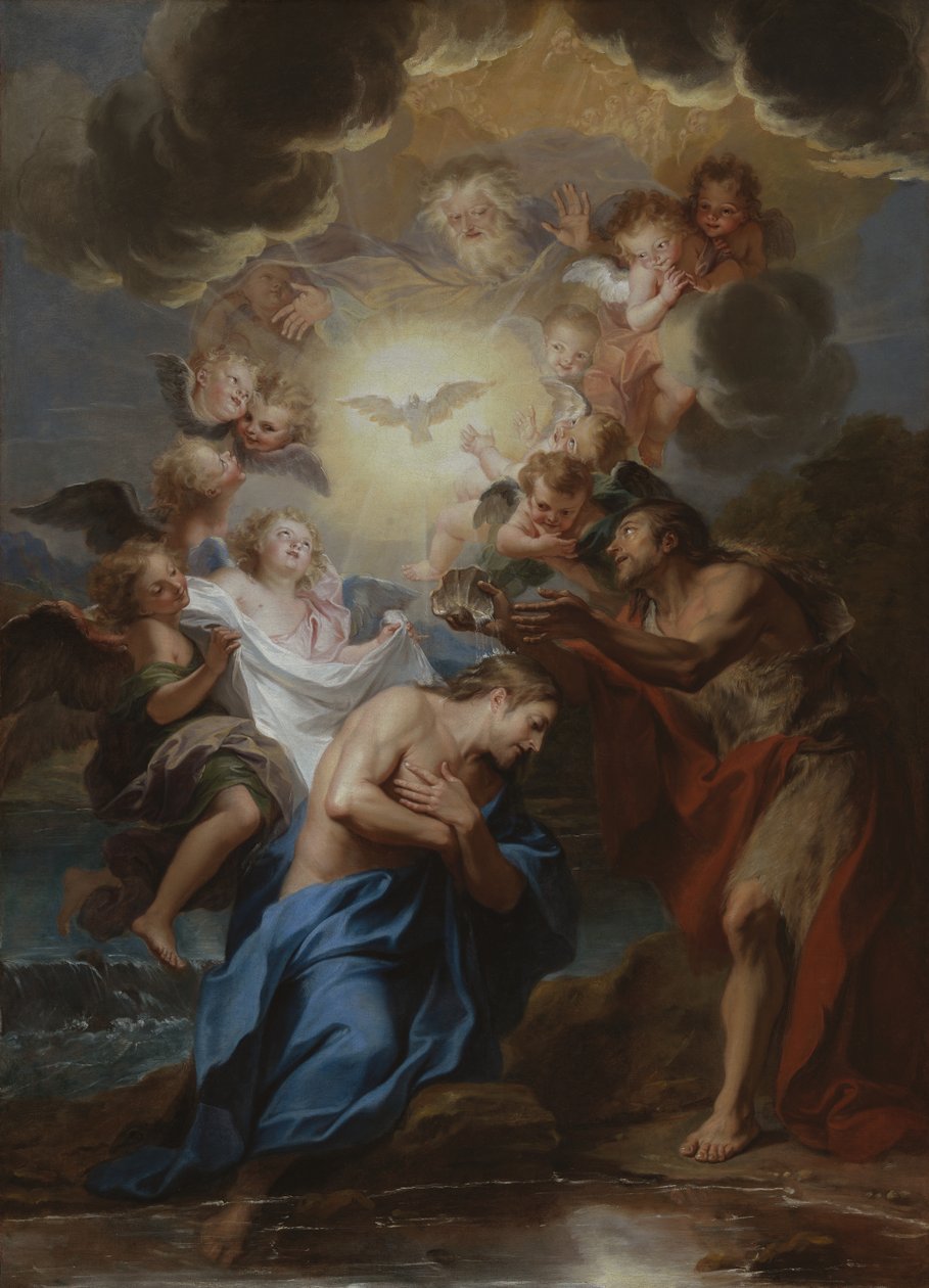 Il battesimo di Cristo da Antoine Coypel