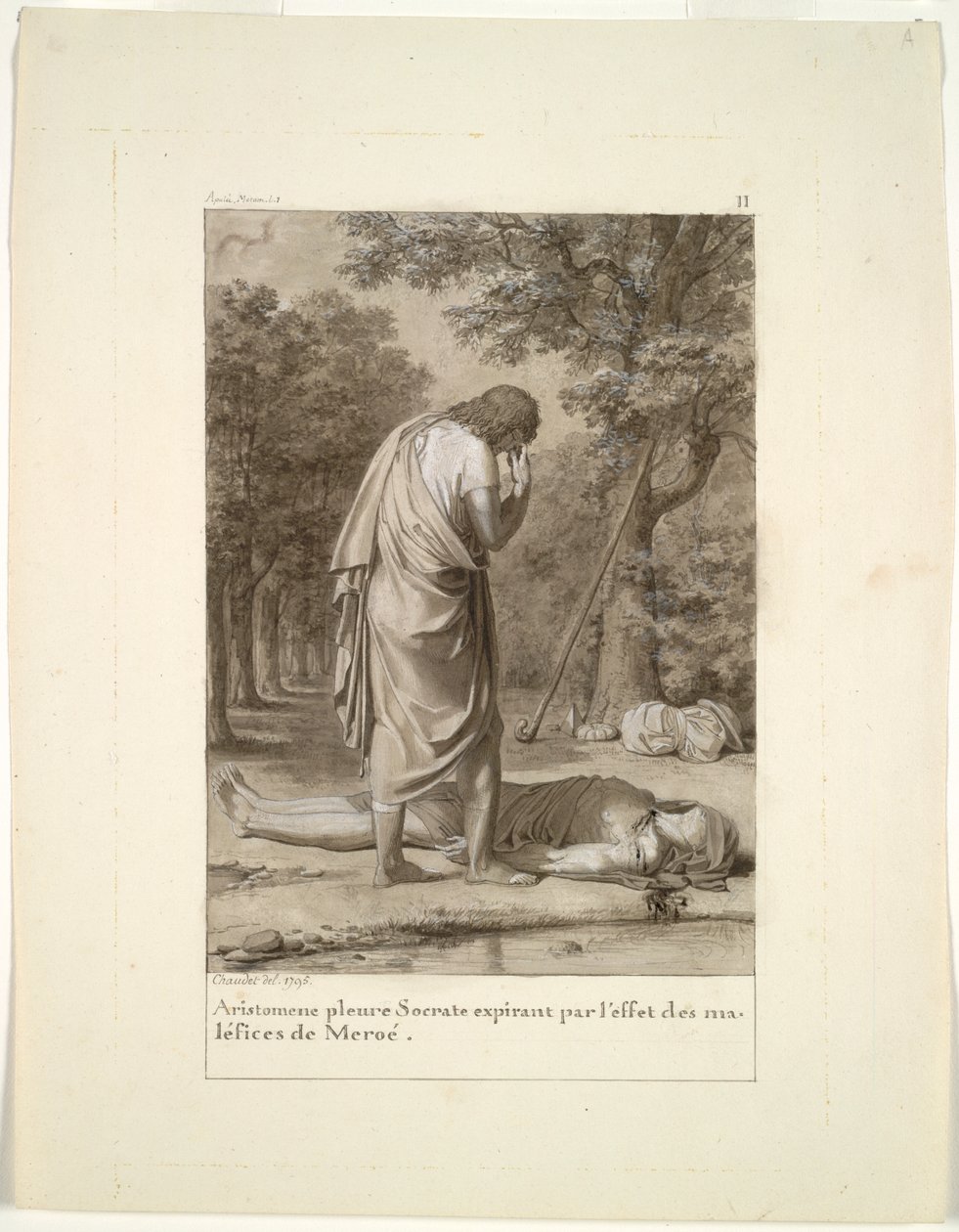 Aristomene piange la morte di Socrate dall
