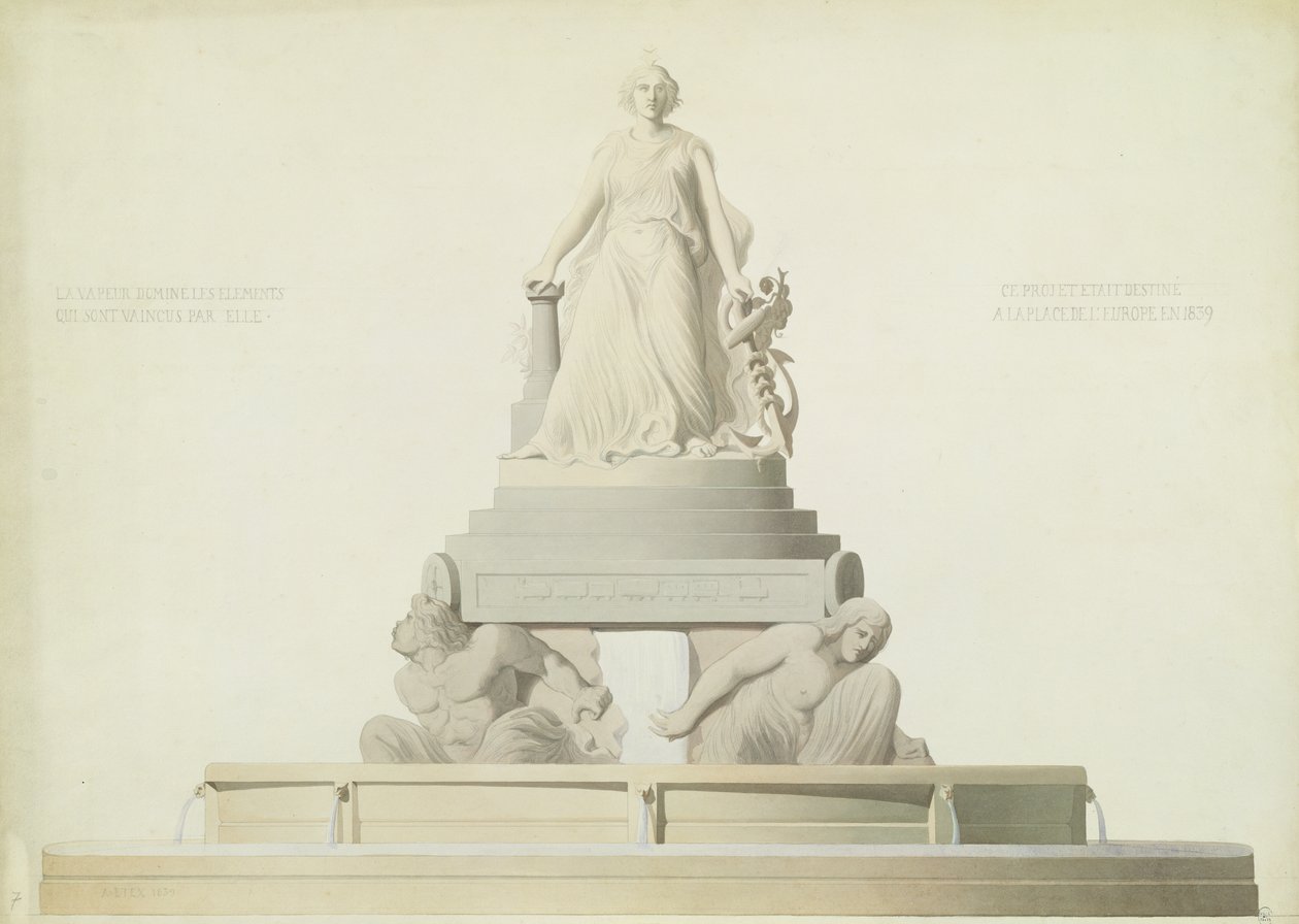 Progetto per il monumento destinato a Place de l