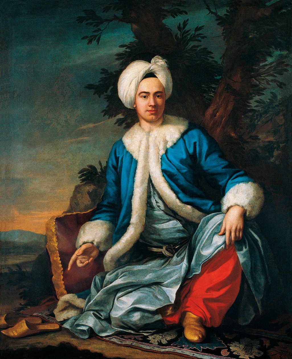 Ritratto di un europeo in costume turco da Antoine Favray
