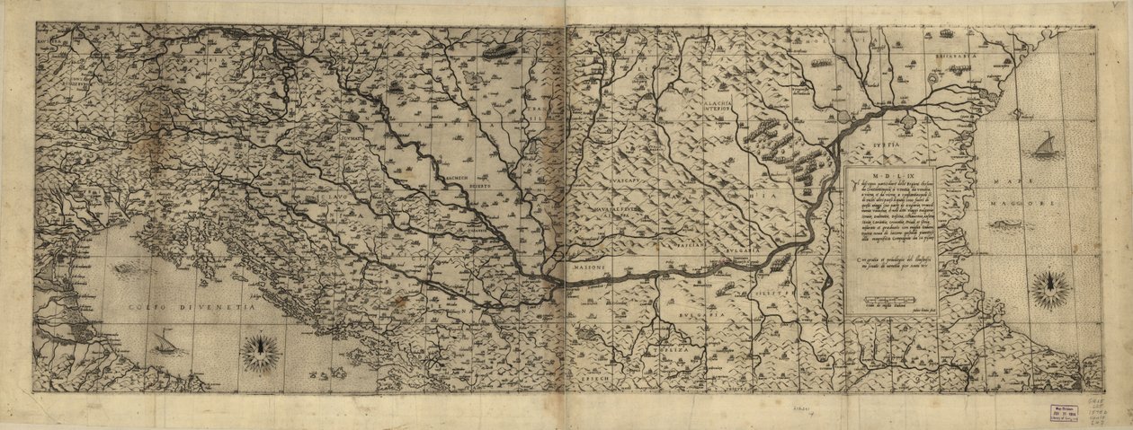 Rilievo mostrato pittoricamente. Alcune mappe interamente in italiano, altre interamente in latino da Antoine; Forlani Lafréry