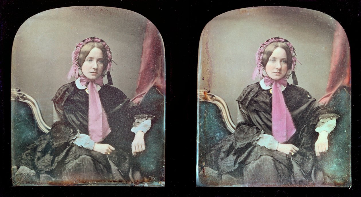 Ritratto di una donna (dagherrotipo) da Antoine Francois Jean Claudet