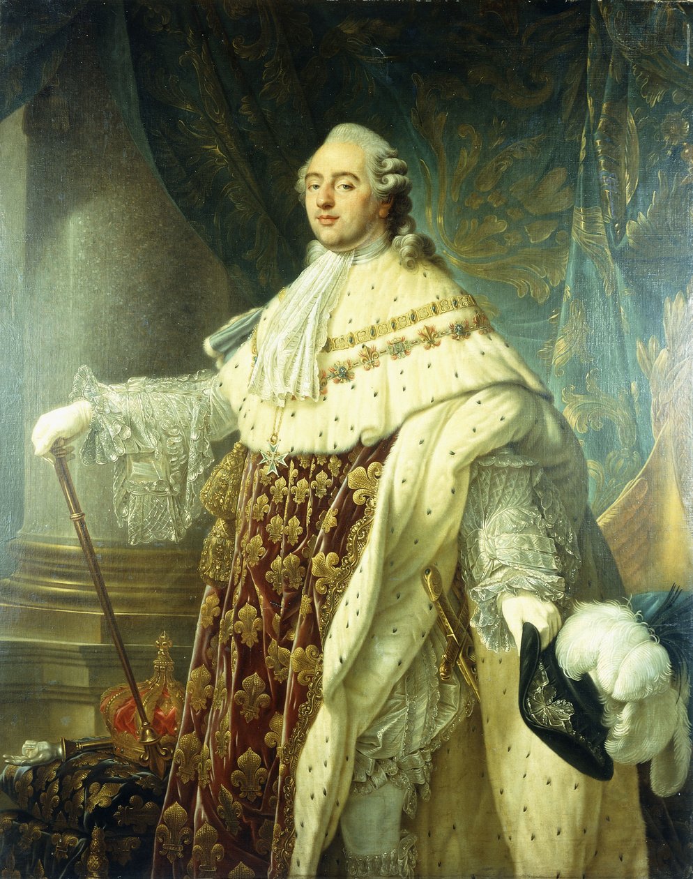 Ritratto di Luigi XV con Vesti di Stato da Antoine François Callet