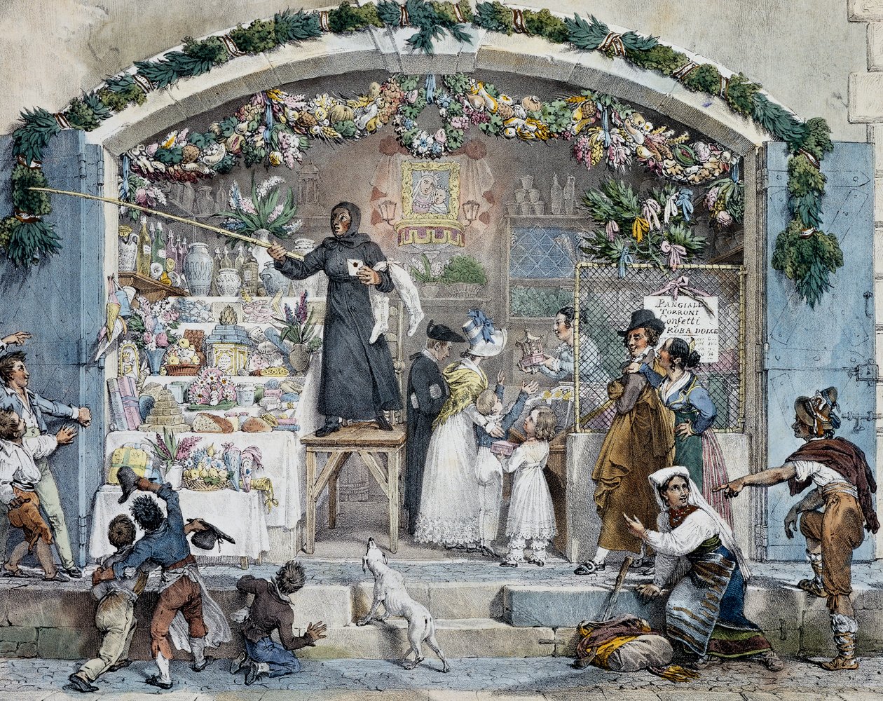 Befana a Roma da Antoine Jean Baptiste Thomas
