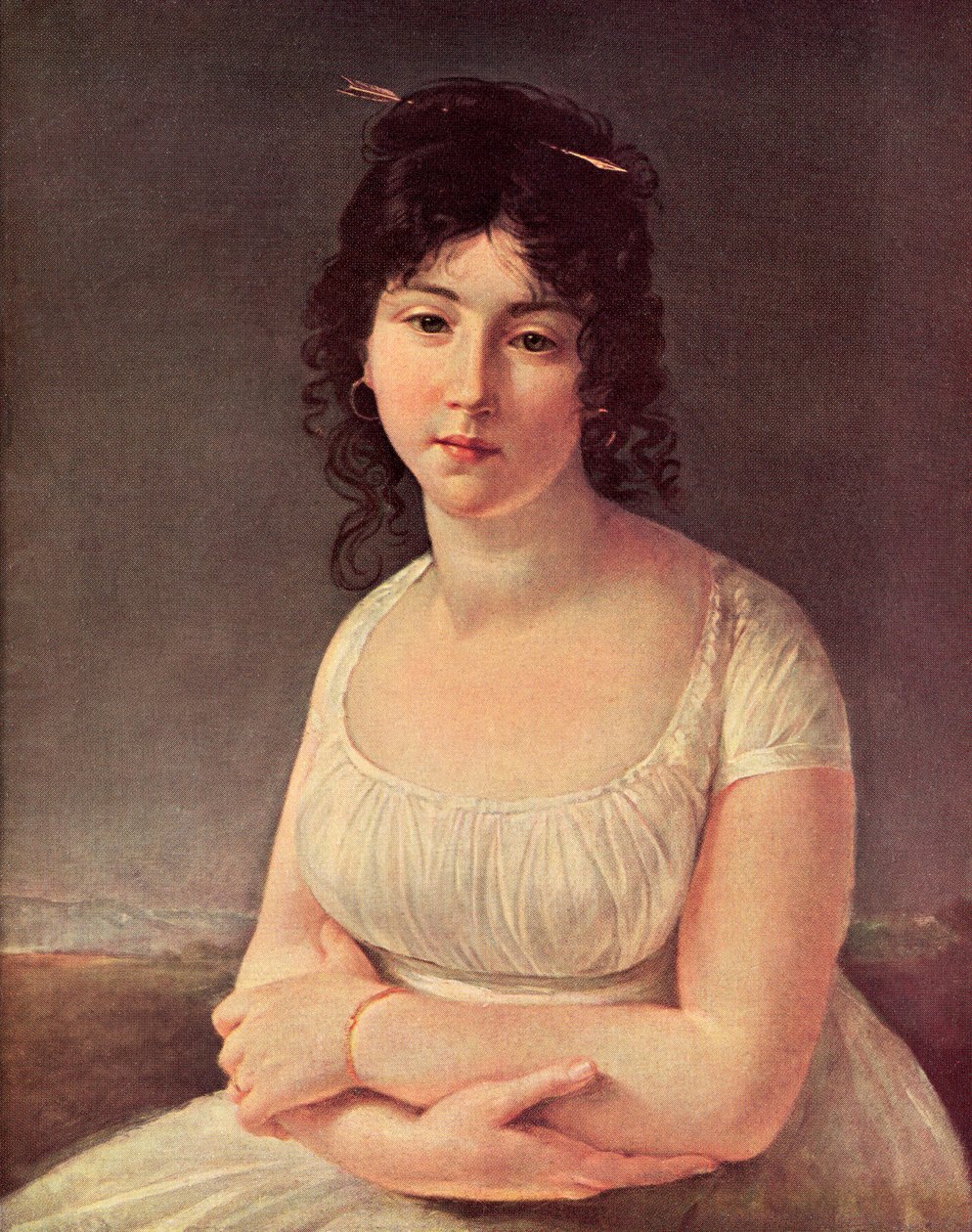 Madame Poussielgue di 23 anni nel 1797 (stampa) da Antoine Jean (after) Gros