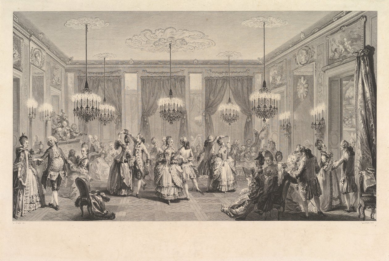 Le Bal Paré, 1774 da Antoine Jean Duclos