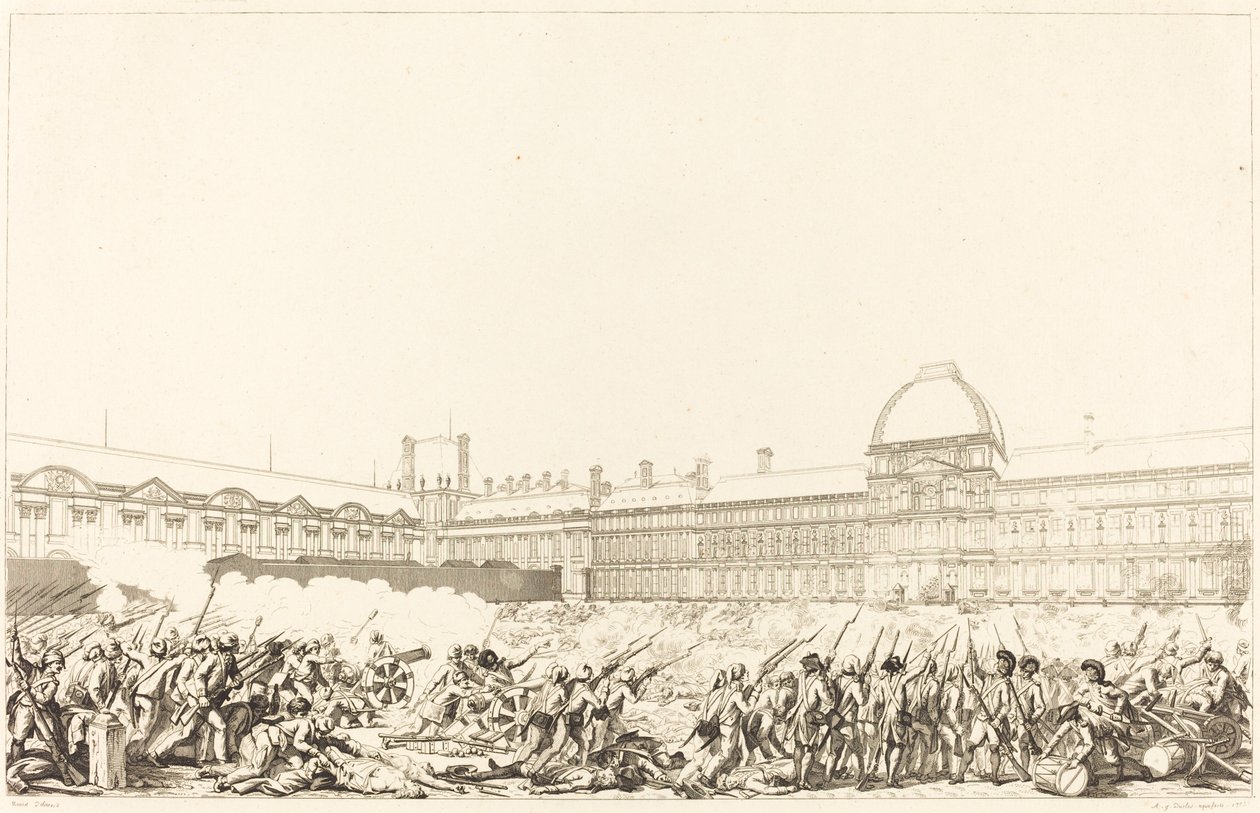 La giornata del 10 agosto 1792 da Antoine Jean Duclos after Charles Monnet