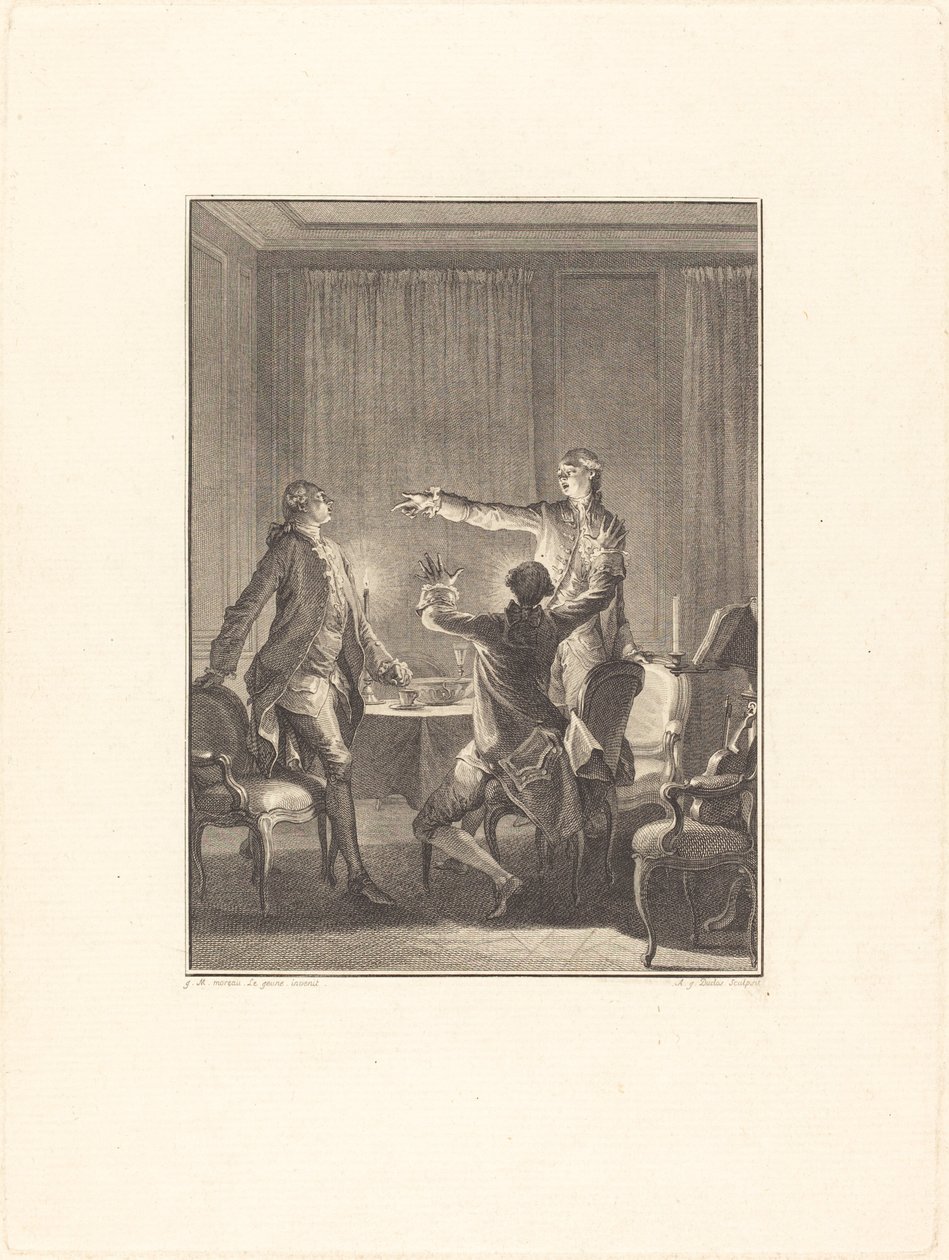 La Provocazione da Antoine Jean Duclos after Jean Michel Moreau