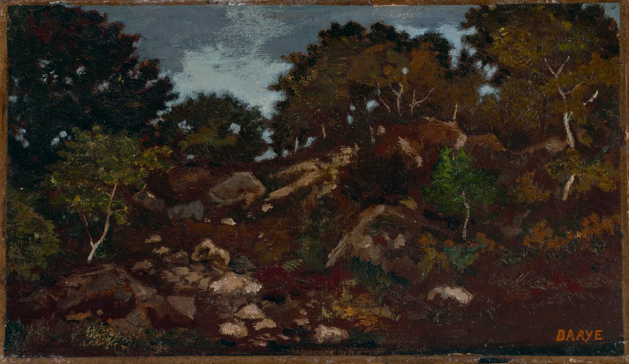 Rocce nella foresta di Fontainebleau da Antoine Louis Barye
