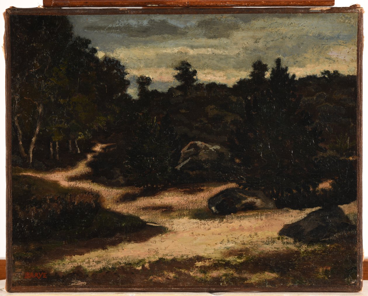 Francese: Chemin sableux en forêt de Fontainebleau da Antoine Louis Barye