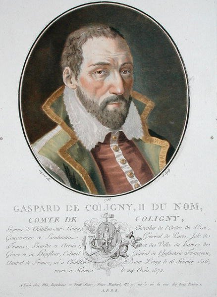 Gaspard (1519-72) Conte di Coligny da Antoine Louis Francois Sergent Marceau