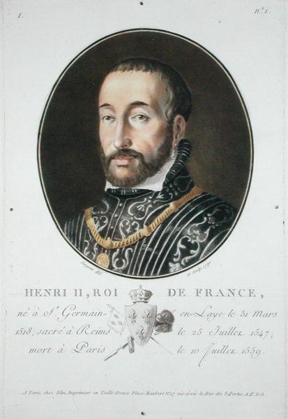 Enrico II (1519-59) Re di Francia da Antoine Louis Francois Sergent Marceau
