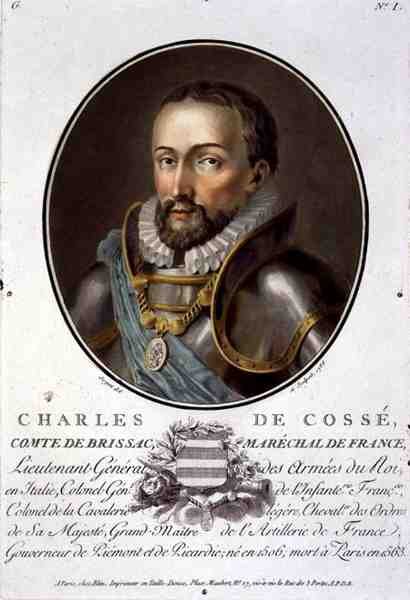 Ritratto di Charles de Cosse, Conte di Brissac, Maresciallo di Francia da Antoine Louis Francois Sergent Marceau