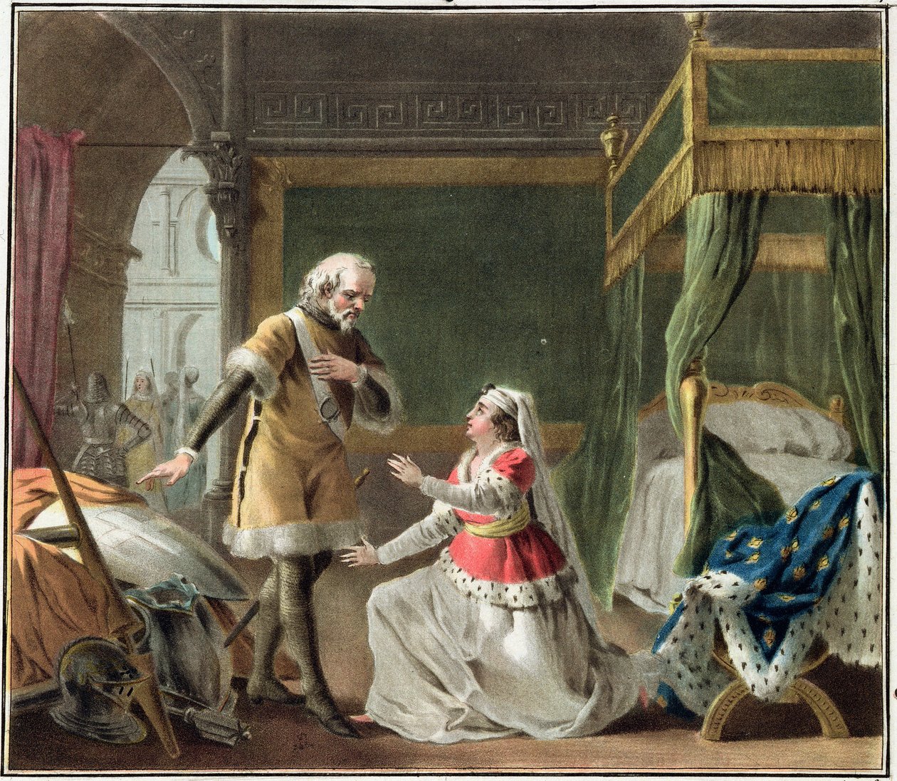 La devozione eroica di Margherita di Provenza (1219-95), 1787 da Antoine Louis Francois Sergent Marceau