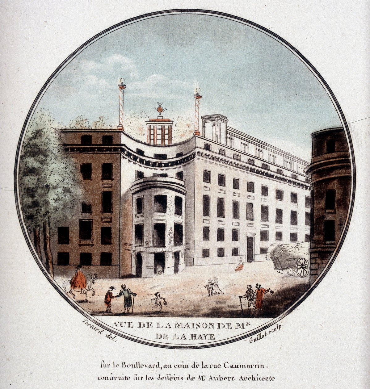 Veduta della casa di Monsieur de La Haye all