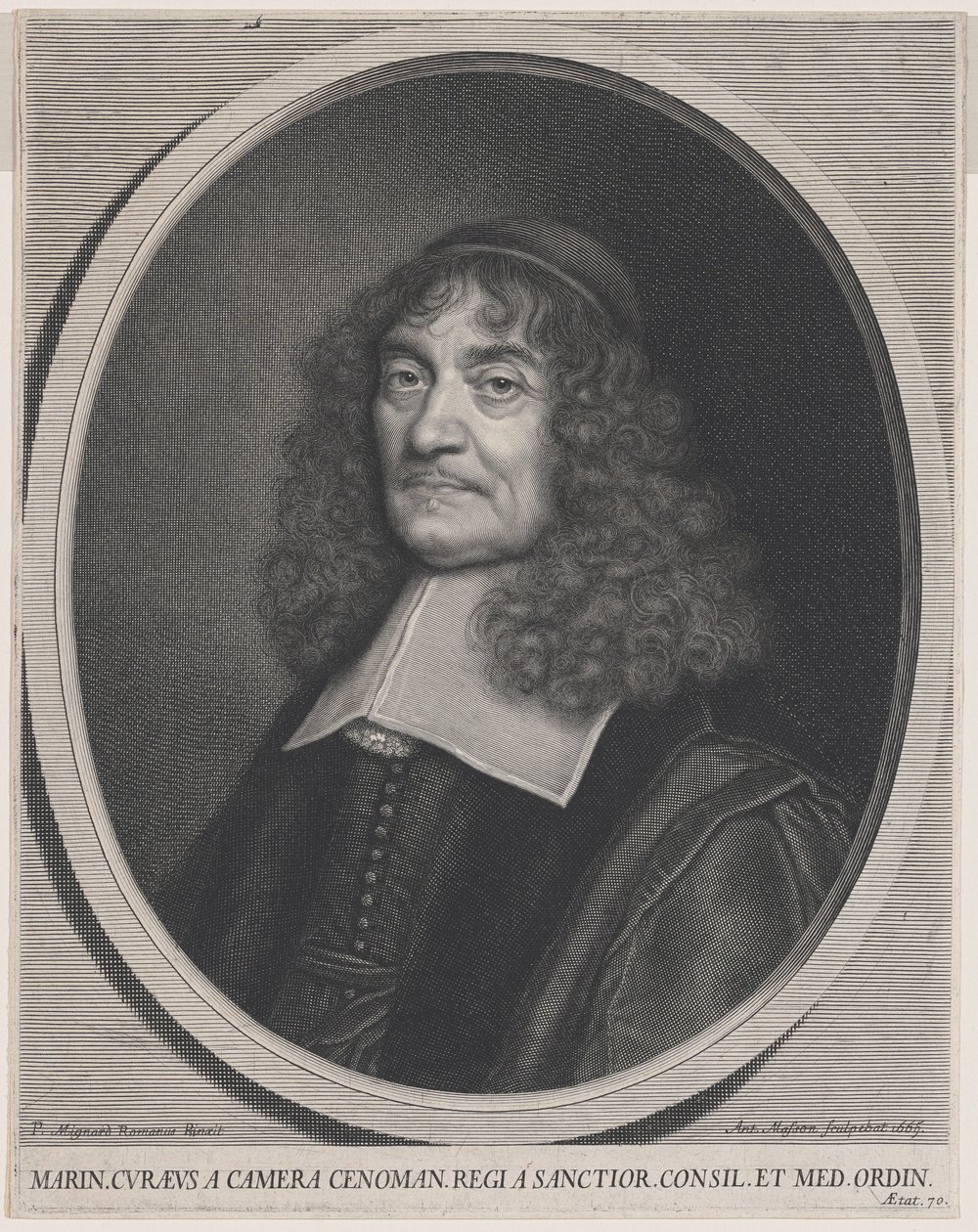Marin Cureau de la Chambre da Antoine Masson after Pierre Mignard I