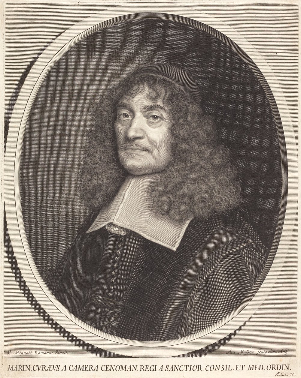 Marin Cureau de la Chambre da Antoine Masson after Pierre Mignard I